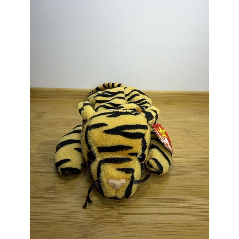 Ty Beanie Baby Stripes Tiger 4th Gen Hang Tag 5th Gen Tush Tag PVC 1995